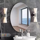 UNFRAGILE STICKY LOOKING PLASTIC STICKER MIRROR/ शीशा (BUY 1 GET 2 FREE) (SET OF 3).